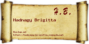 Hadnagy Brigitta névjegykártya